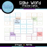 Sight Word Tracing Cards: Pre-Primer- Third