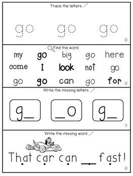 Teach Me Sight Words: GO [Interactive Center with Printables and Audio]