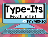Sight Word Type It, Read It, Write It! Literacy Station FI