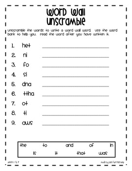 free word unscramble worksheets for kindergarten unscramble the cvc