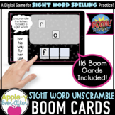 Sight Word Unscramble Digital Task Cards for Boom Cards™