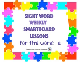 SIGHT WORD WEEKLY SmartBoard LESSON & PRINTABLE READER, Fo