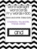 Word Wall Sight Word Cards 1-500