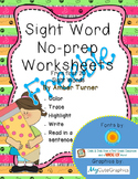 Sight-Word Practice Pages FREEBIE
