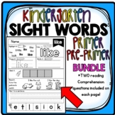 Sight Word Worksheets, Kindergarten Sight Words