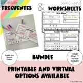 Sight Word Worksheets & Palabras Frecuentes