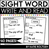 Sight Word Write and Read (for Sight Word Practice)