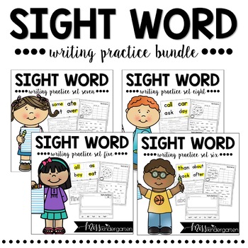 Kindergarten Sight Words Bundle by Miss Kindergarten Love | TpT