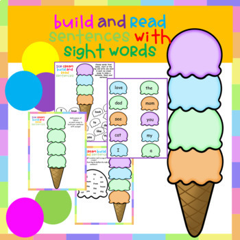 Ice Cream Sight Words Game (Learning Activity)