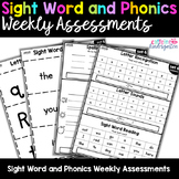 Sight Word and Phonics Weekly Assessments