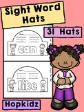 Sight Word hats, High Frequency Word Hats, Craft, Tracing,