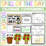Sight Word of the Day {EDITABLE} Calendar Companion Large 