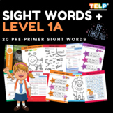 Sight Words 1A - Dolch Pre-Primer Worksheets / Activities 