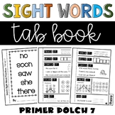 Sight Words Primer Practice Booklet 7