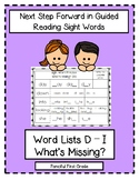 Sight Words 2 - Next Step Forward in Guided Reading