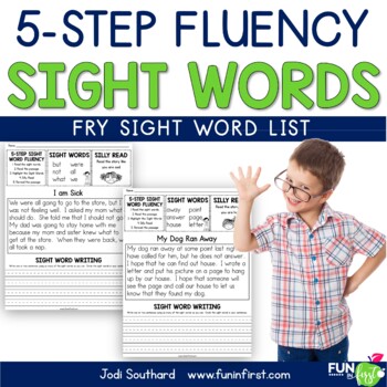 Preview of Sight Words - 5-Step Fluency (Fry List)