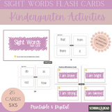 Sight Words 5X5 Flash Cards | Kindergarten Activities | Pr
