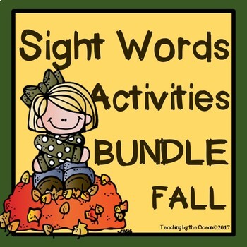 Preview of Sight Words Activities BUNDLE - Fall Themed