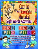 Sight Words Activities - CCS Aligned - Homework AND/OR Cla