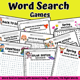 Sight Words Activities Worksheets, Word Searches, Sight Wo