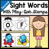 Stamping Playdough Sight Words {46 Words on 2nd Grade Dolch List}
