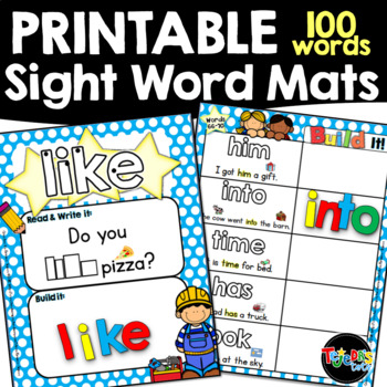 Preview of Sight Words  Activity Mats