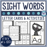 Fry Sight Words (1-100) Activity Set: Crazy Cat Theme