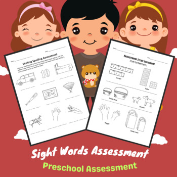 Preview of Sight Words Assessment:Preschool Assessment