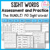 Sight Words Assessment and Practice (1B and 2B Words) BUNDLE