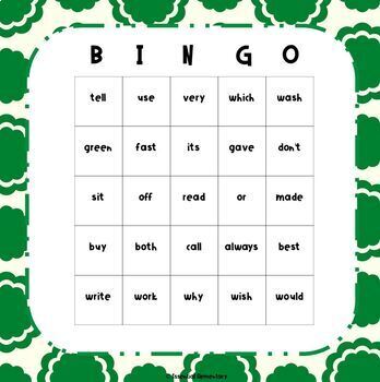Sight Words Bingo BUNDLE: Preprimer-Third Grade Word Lists | TpT