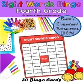 Sight Words Bingo - Fourth Grade
