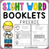 Sight Words Books Kindergarten - Freebie