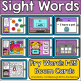Sight Words Boom Card Bundle - Fry Words 1-25