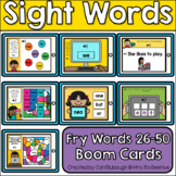 Sight Words Boom Card Bundle - Fry Words 26-50