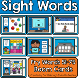 Sight Words Boom Card Bundle - Fry Words 51-75