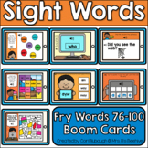 Sight Words Boom Card Bundle - Fry Words 76-100