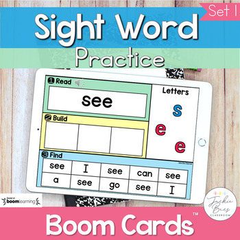 Sight Words Boom Cards™ Set 1 by Jackie Bees Classroom | TpT
