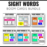 Sight Words No Prep Boom Cards Bundle