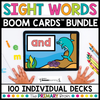 Preview of Sight Words Boom Cards | Digital Independent High Frequency Word Practice