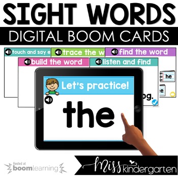 Preview of Sight Word Games Digital Resources Boom Cards™ First 100 Sight Words Bundle
