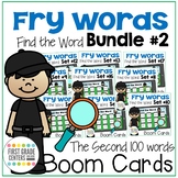 Sight Words Boom Cards Fry Words Bundle #2 Digital Games