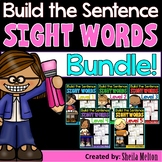 Sight Words Build the Sentence BUNDLE! Interactive Word Wo