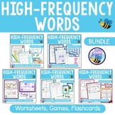 Sight Words Bundle Printables, Games and Flashcards First 100