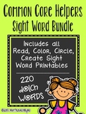 Sight Words Bundle - Read Color Circle Create Printables {