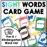 Pre-Primer Sight Word Card Game for Pre-K and Kindergarten