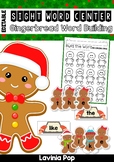 Sight Words Center: Christmas Gingerbread Word Building {E