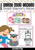 Sight Words Center: Donut / Doughnut Memory Game {EDITABLE PDF}