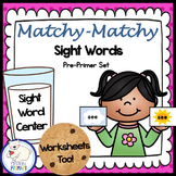 Sight Words Matching, Cut and Paste, High Frequency Word P