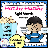 Sight Words Centers, Worksheets, Matching | Primer List, K