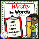 Sight Words Centers | Write the Room Activities & Workshee